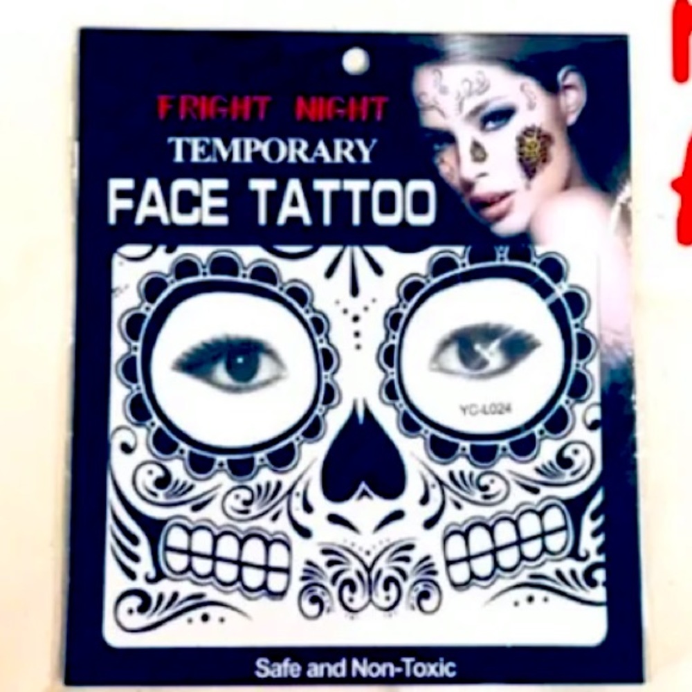 Día de los muertos makeup tattoo